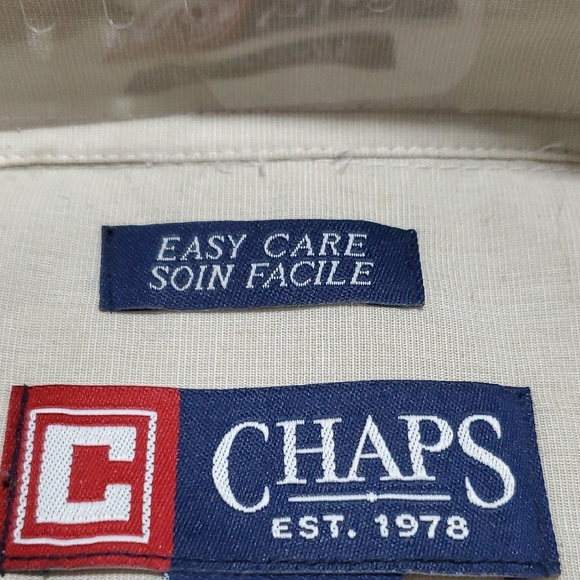 Chaps Men's Cream Shirt - Picture 2 of 7